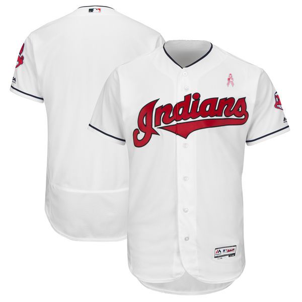 Men Cleveland Indians Blank White Mothers Edition MLB Jerseys->colorado rockies->MLB Jersey